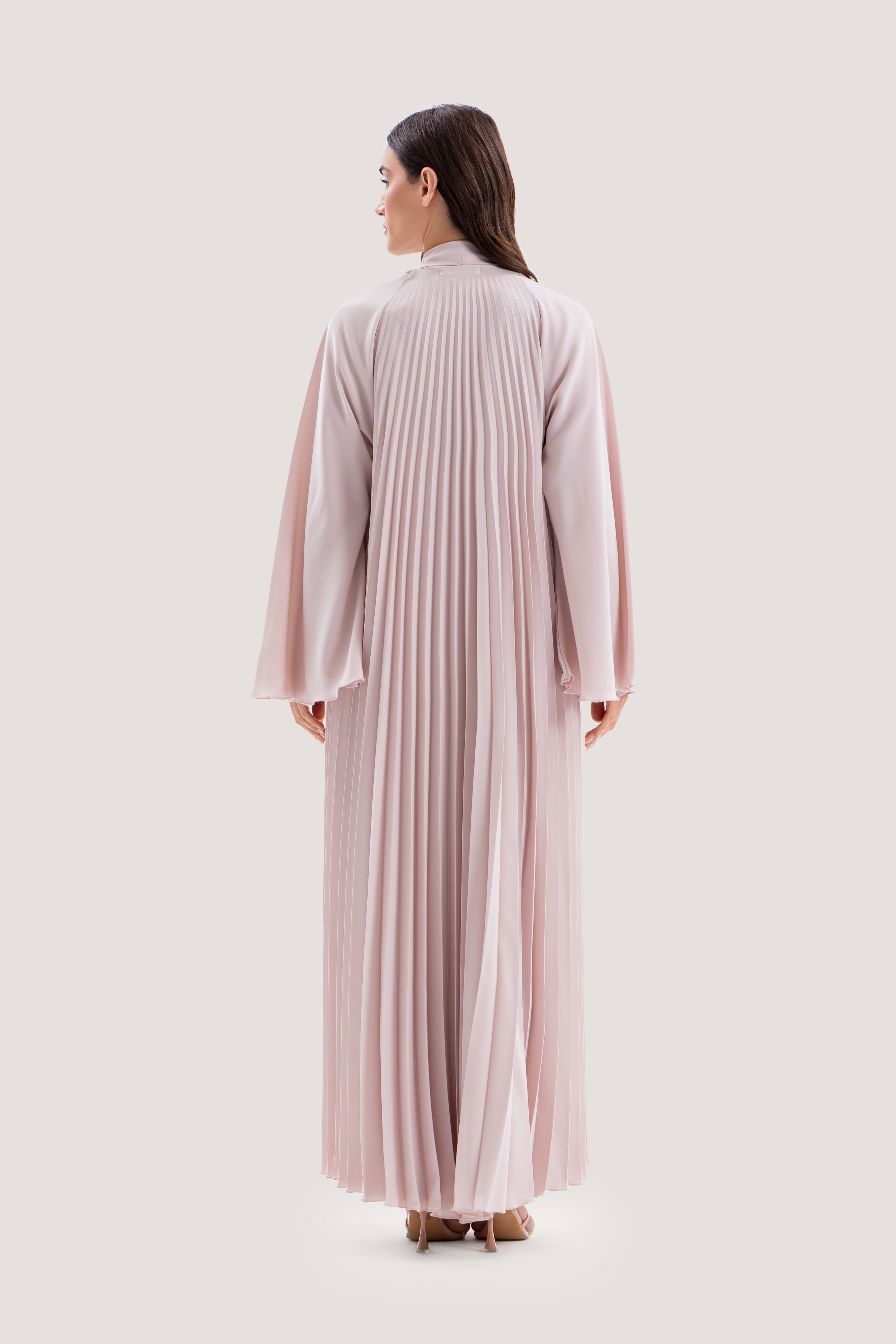 Beige Layered Abaya